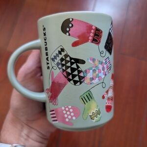 2017 Holiday Starbucks Mug with Vibrant Mittens Design